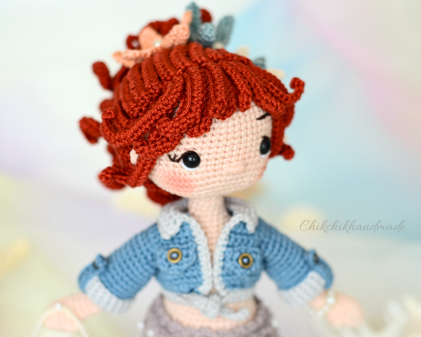 Crochet Mermaid Doll Pattern Amigurumi, PEARLYN the Mermaid, PDF Tutorial (En, Fr, De, Esp, Nl, It)