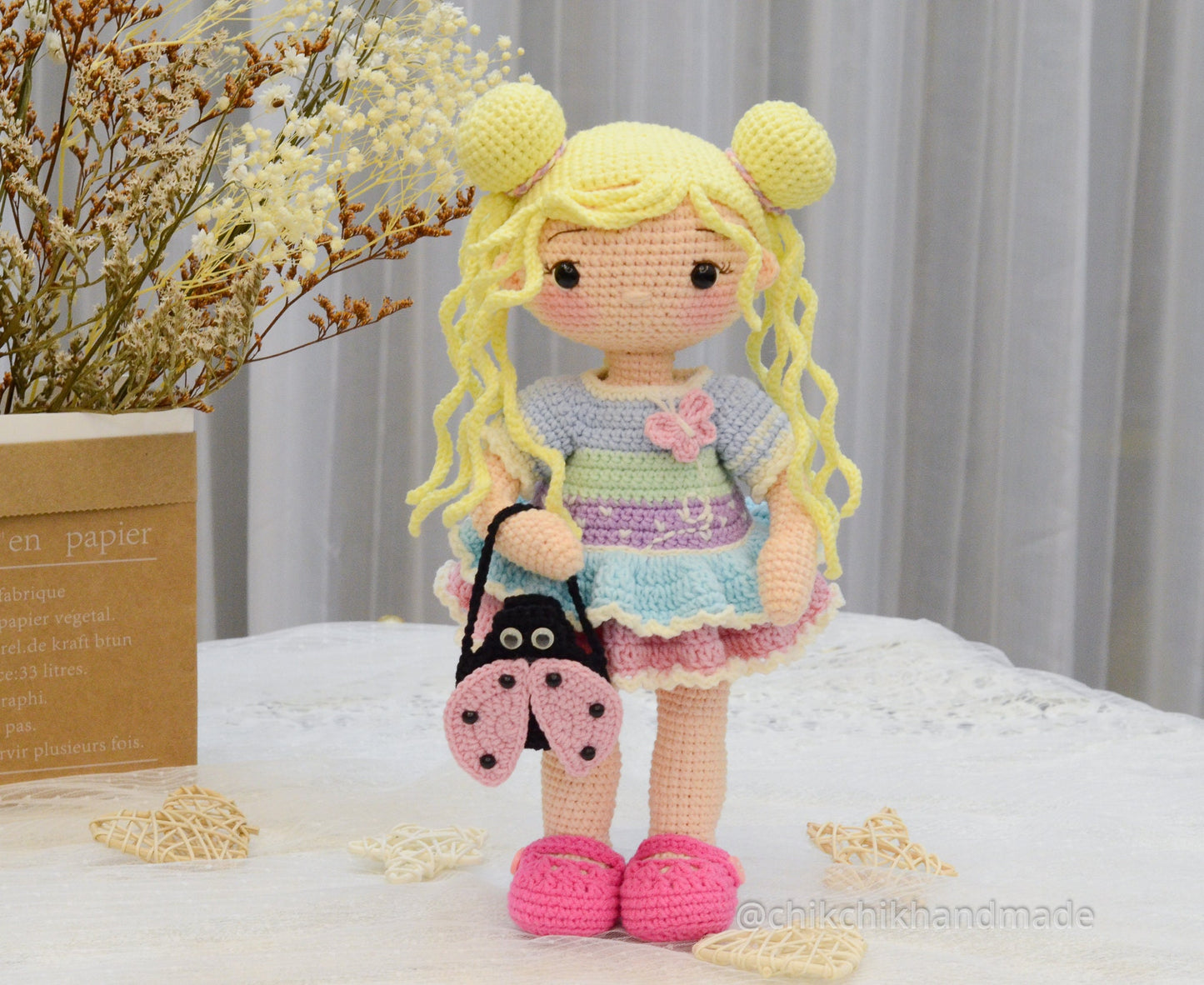 Crochet Doll Pattern, Amigurumi Doll Pattern, MILA Doll PDF English Tutorial