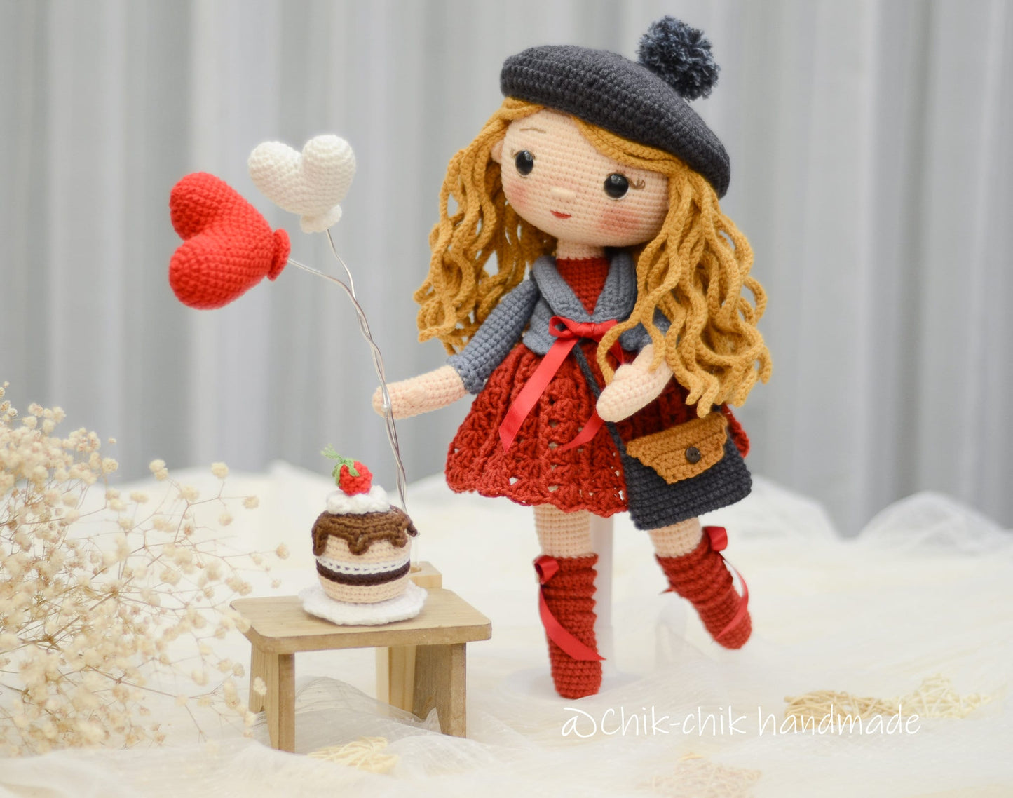 Crochet Doll Pattern Amigurumi Doll VALENTINA Doll PDF English Pattern