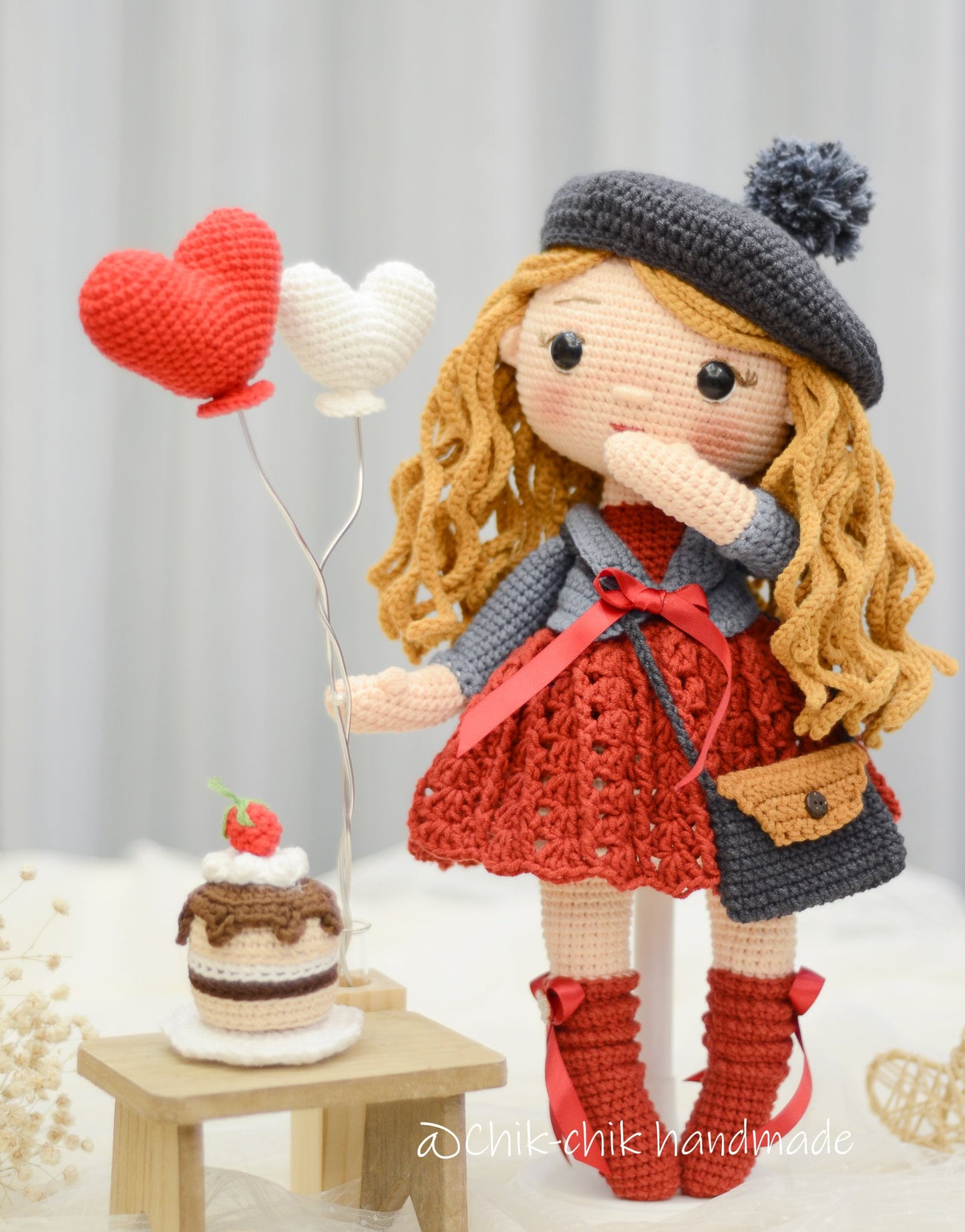 Crochet Doll Pattern Amigurumi Doll VALENTINA Doll PDF English Pattern