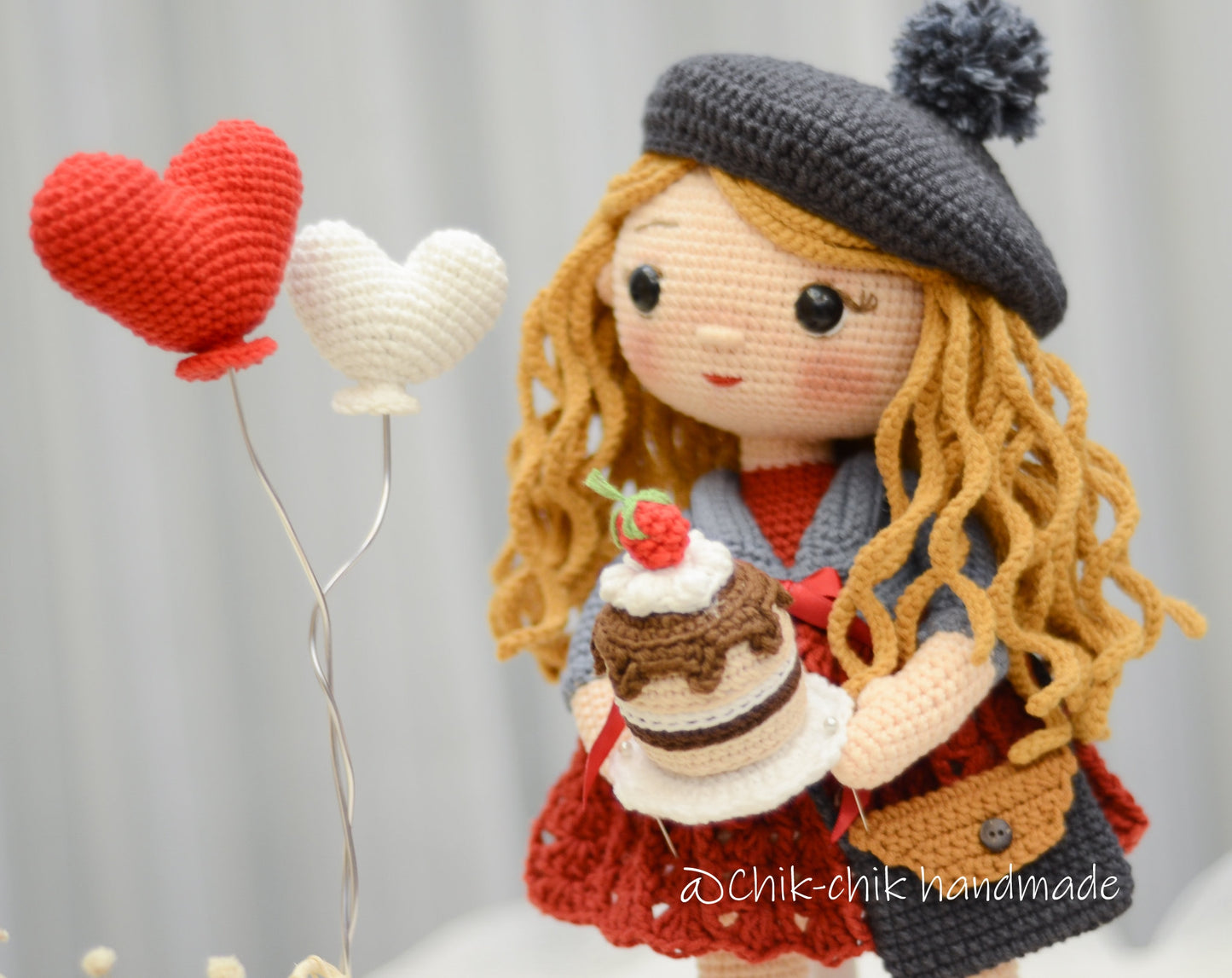 Crochet Doll Pattern Amigurumi Doll VALENTINA Doll PDF English Pattern