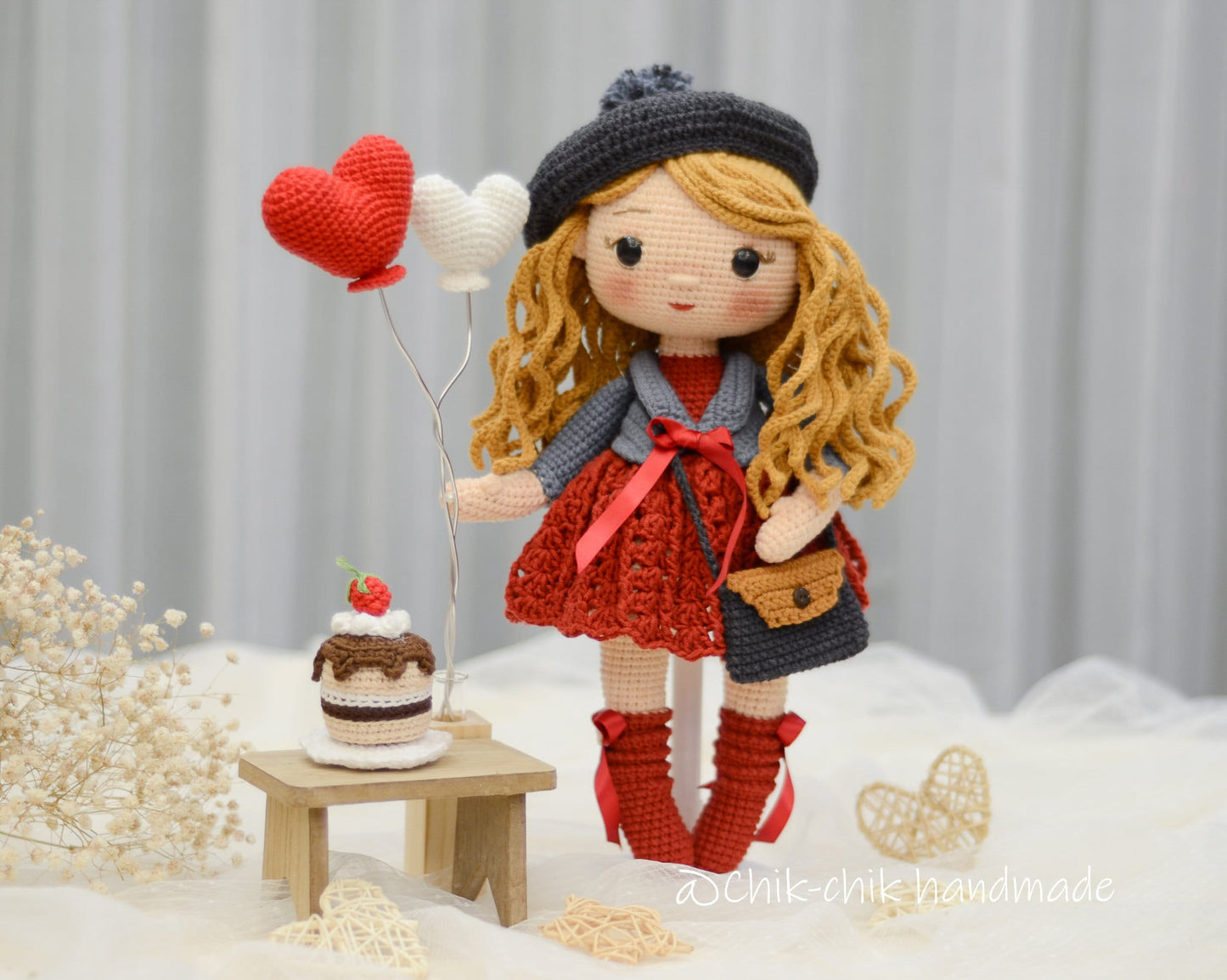 Crochet Doll Pattern Amigurumi Doll VALENTINA Doll PDF English Pattern