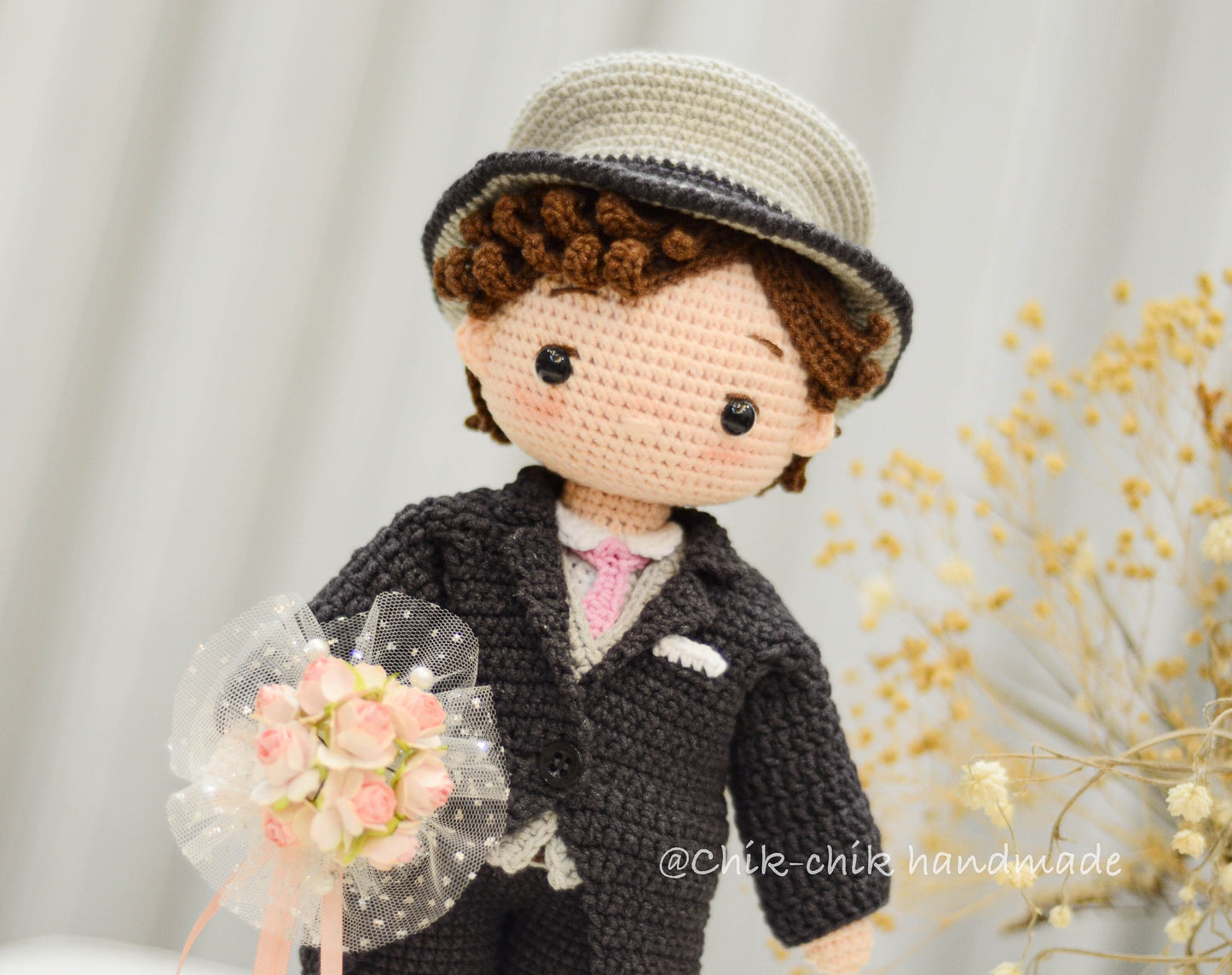 Crochet Doll Pattern, BENJAMIN the Groom Pattern PDF in English, Français