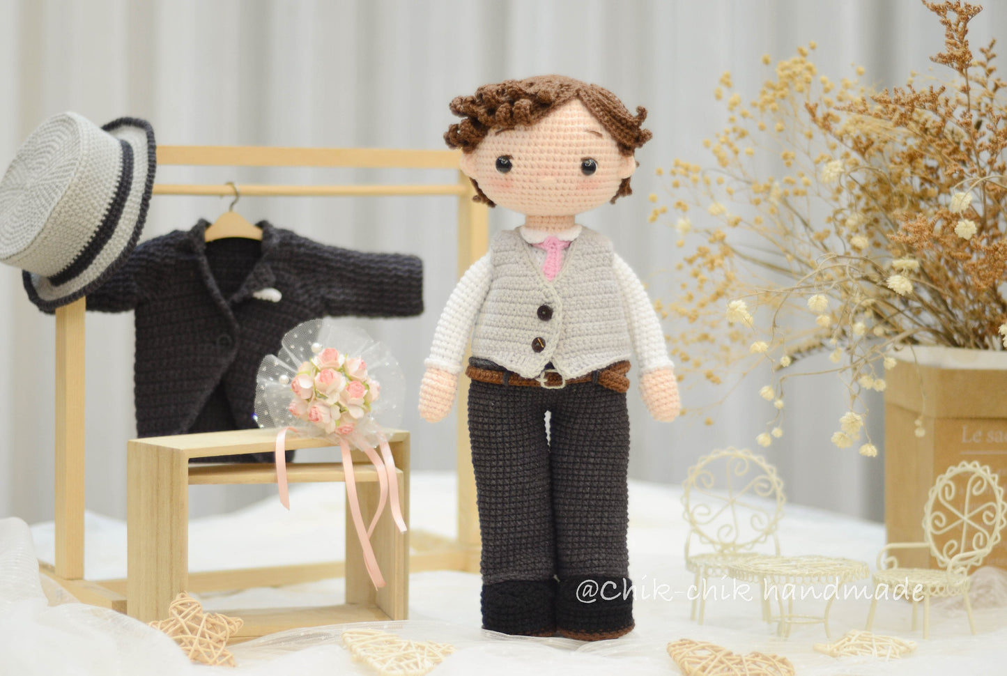 Bride and Groom Crochet Pattern, Wedding Crochet Pattern, PDF English, Français