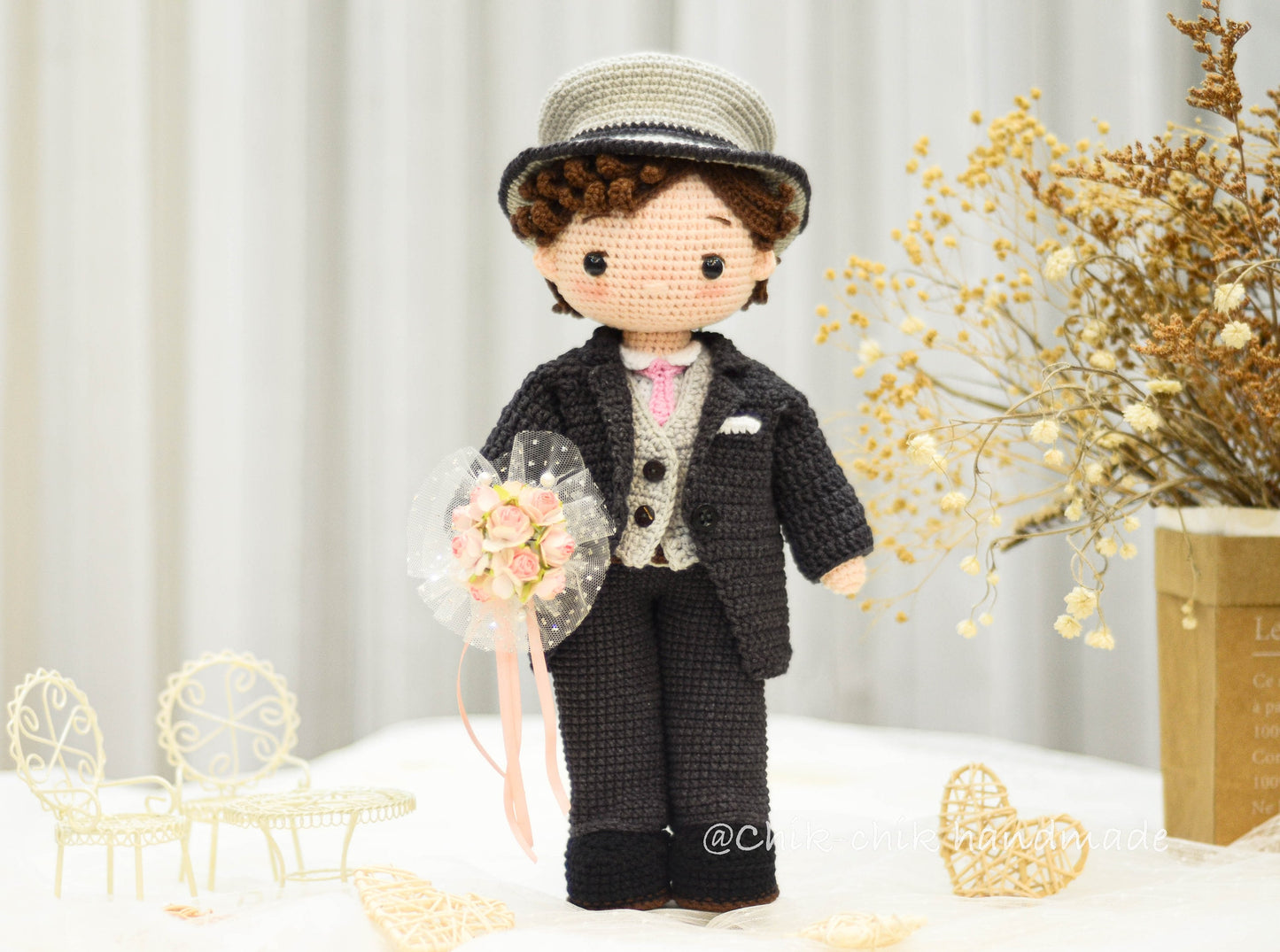 Bride and Groom Crochet Pattern, Wedding Crochet Pattern, PDF English, Français