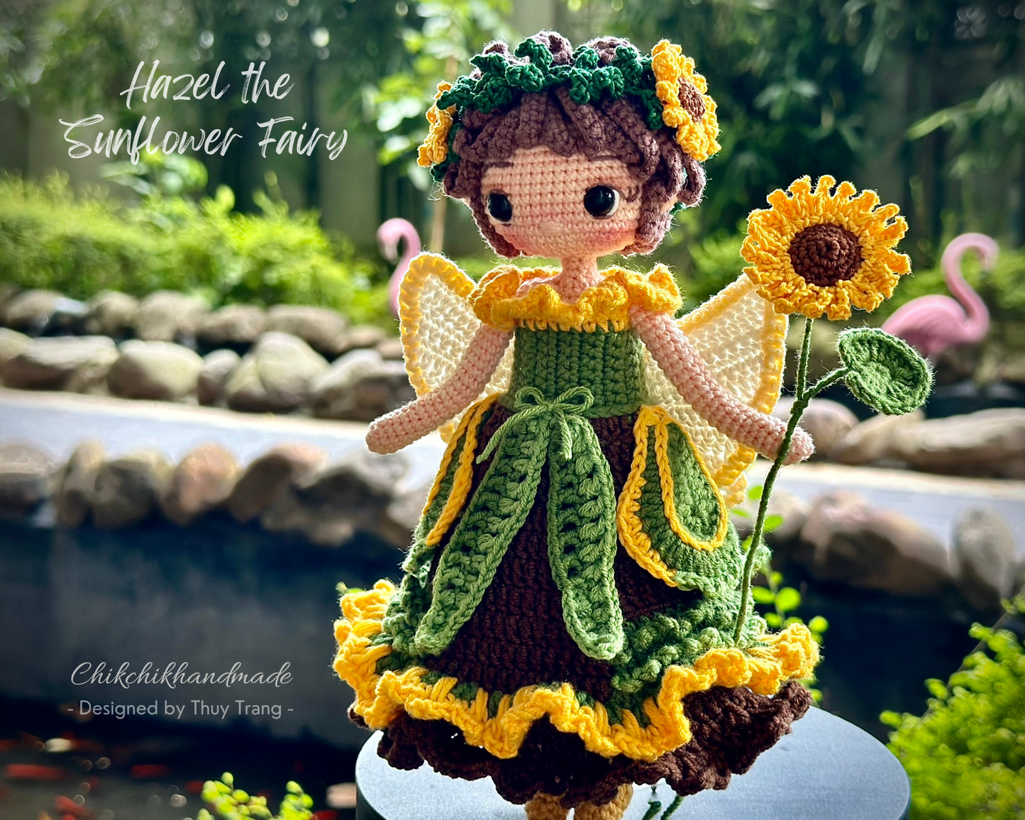 Crochet Fairy Doll Pattern Amigurumi Doll Pattern, HAZEL The Sunflower Fairy, PDF English, Français, Deutsch, Español