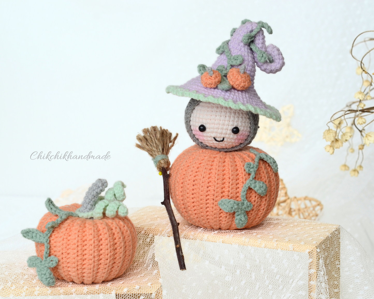 Crochet Pattern Amigurumi Plumpy the Cute Pumpkin, PDF English, Français, Deutsch, Nederlands, Portuguese, Español, Italiano