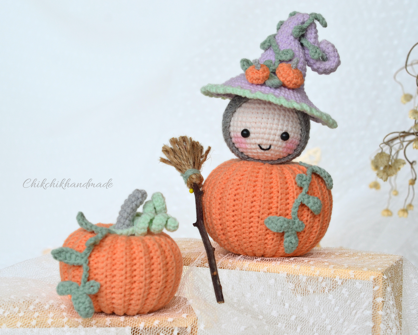 Crochet Pattern Amigurumi Plumpy the Cute Pumpkin, PDF English, Français, Deutsch, Nederlands, Portuguese, Español, Italiano