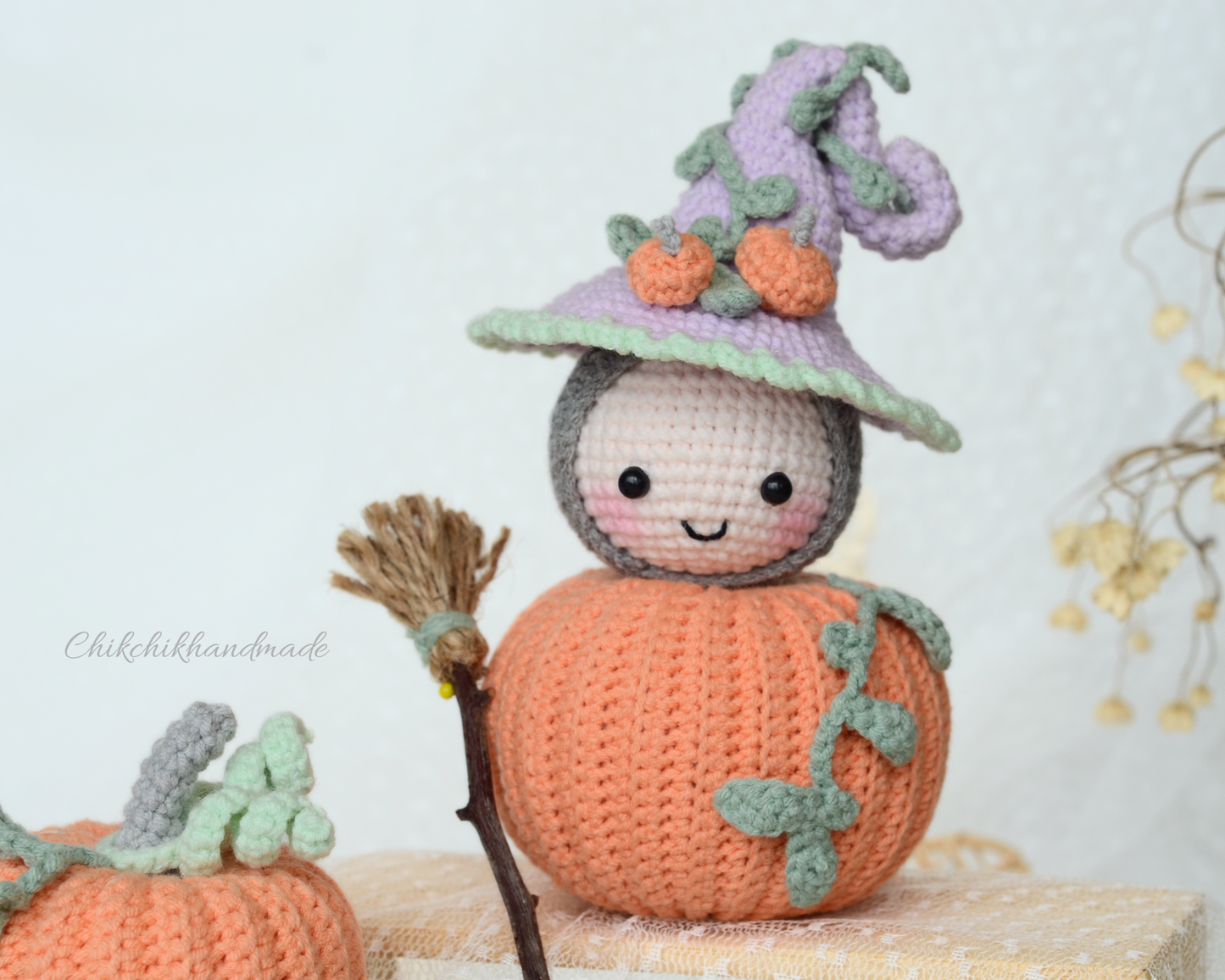 Crochet Pattern Amigurumi Plumpy the Cute Pumpkin, PDF English, Français, Deutsch, Nederlands, Portuguese, Español, Italiano