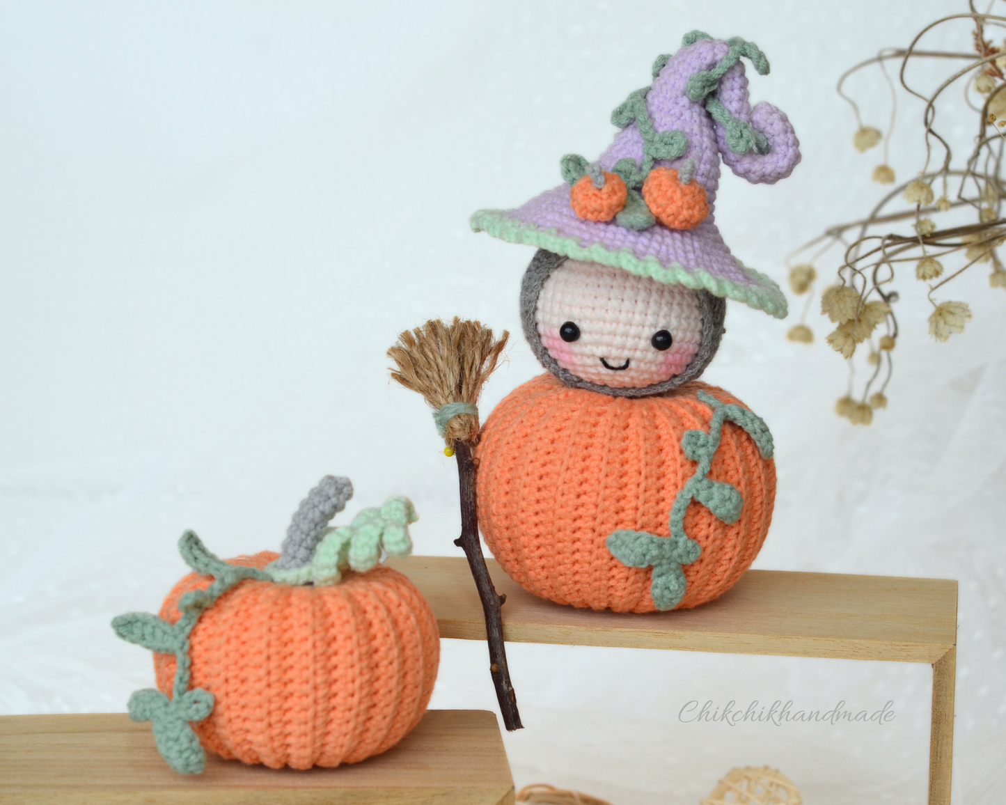 Crochet Pattern Amigurumi Plumpy the Cute Pumpkin, PDF English, Français, Deutsch, Nederlands, Portuguese, Español, Italiano