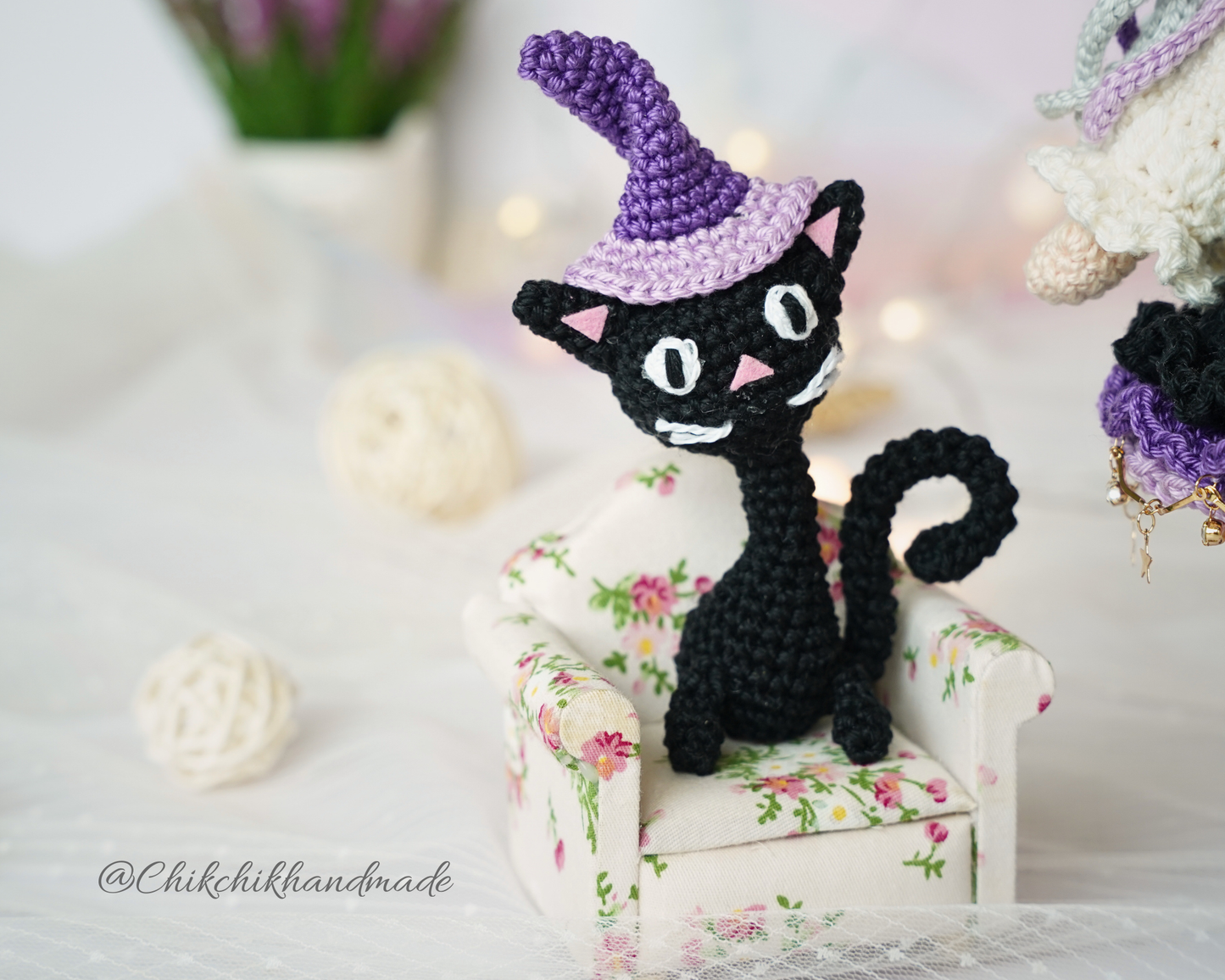 AMETHYST the Moon Witch Crochet Doll Pattern, Halloween Amigurumi PDF Tutorial
