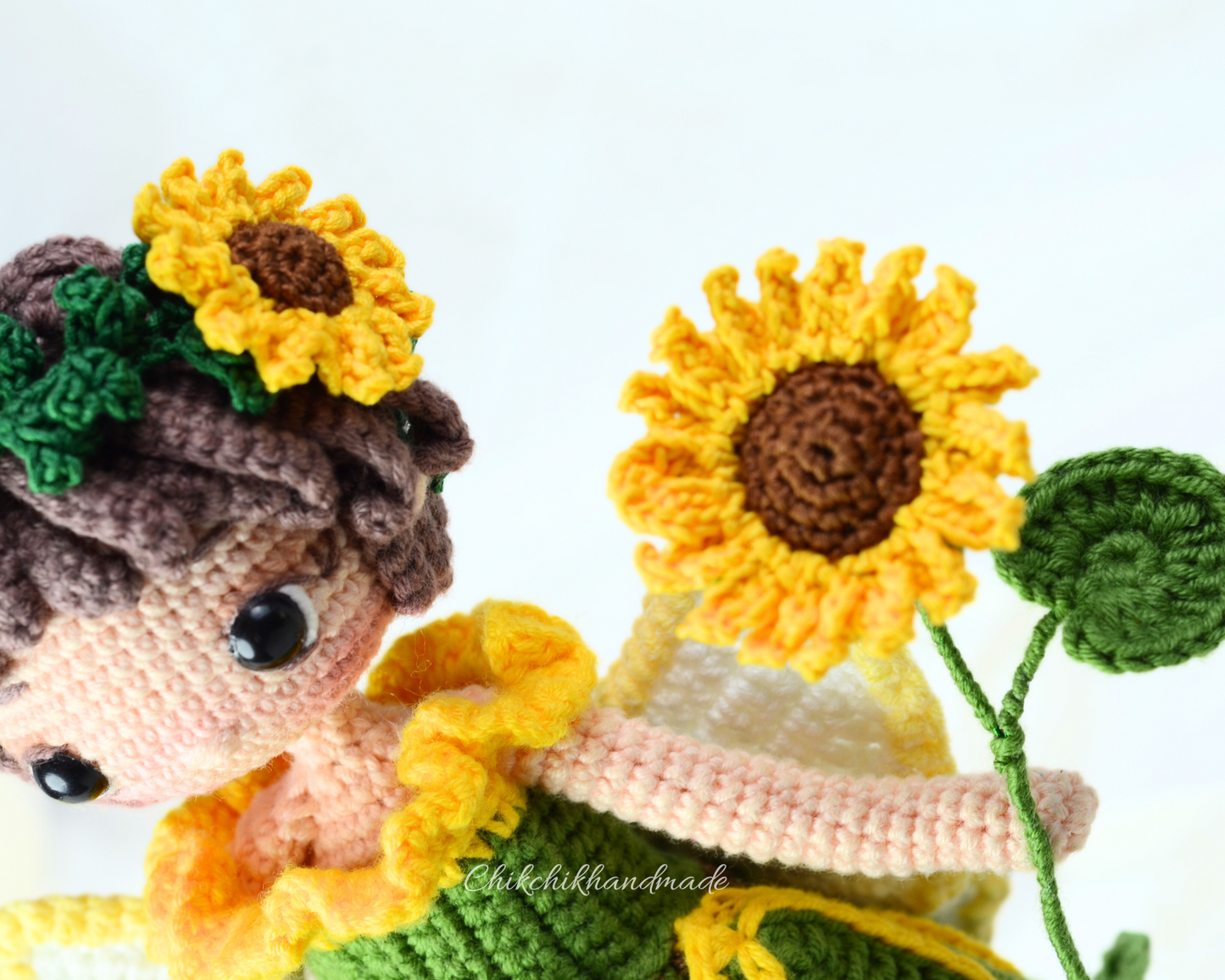 Crochet Fairy Doll Pattern Amigurumi Doll Pattern, HAZEL The Sunflower Fairy, PDF English, Français, Deutsch, Español