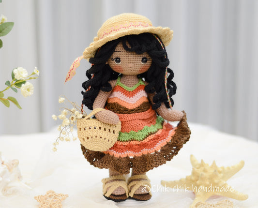 Crochet Doll Pattern, Amigurumi Doll Pattern, CAMILA Doll, PDF English Pattern