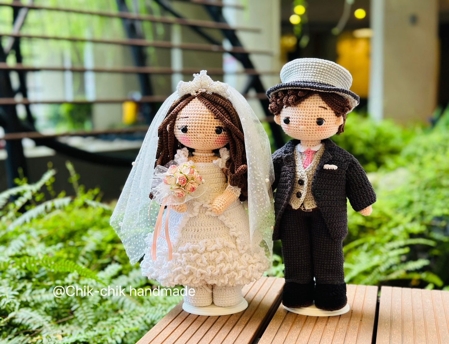 Bride and Groom Crochet Pattern, Amigurumi Wedding Couple Doll Crochet Pattern, PDF Tutorial (En, Fr, De, Es, Nl, It)